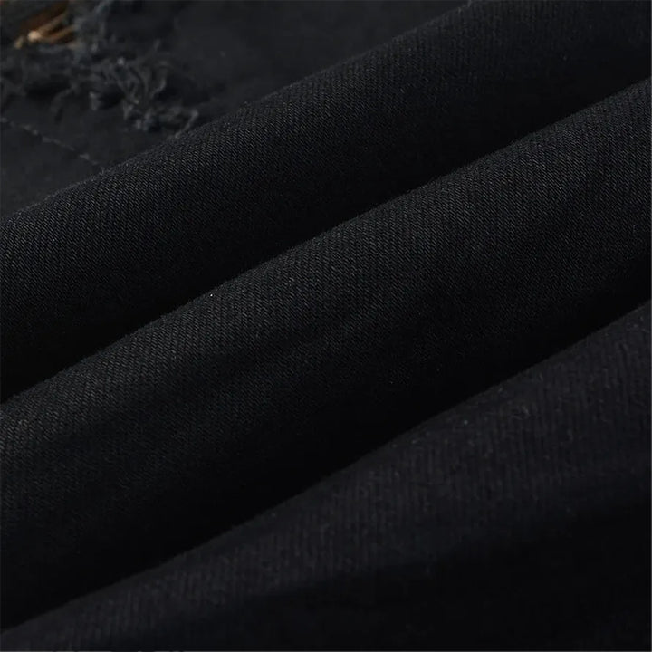 Skinny ripped boho style jeans for men