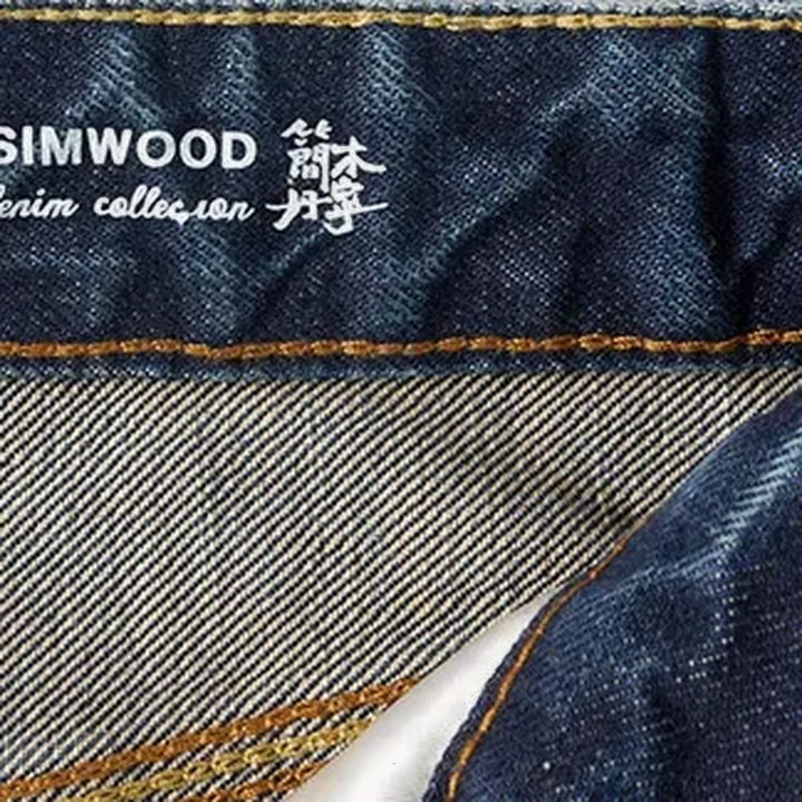 Casual tapered men's jeans