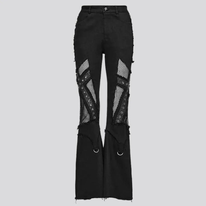 Bootcut gothic jeans for ladies