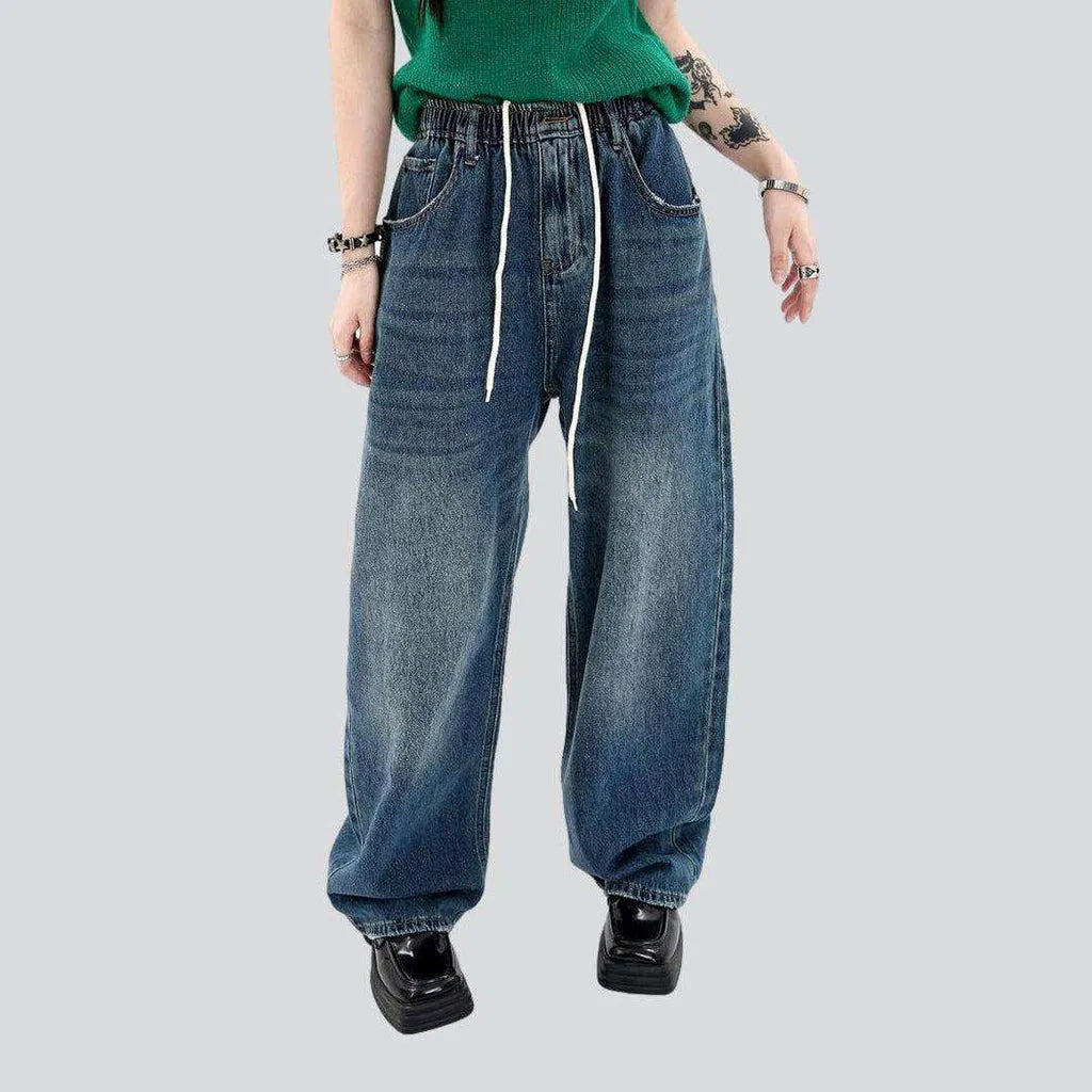 Medium wash baggy women's jeans | Jeans4you.shop